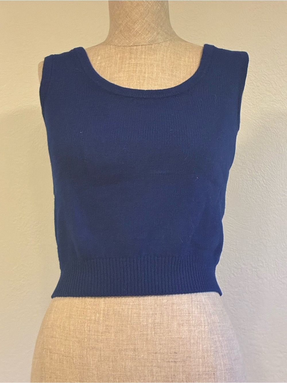 St. John Collection Knit Tank - Navy Blue